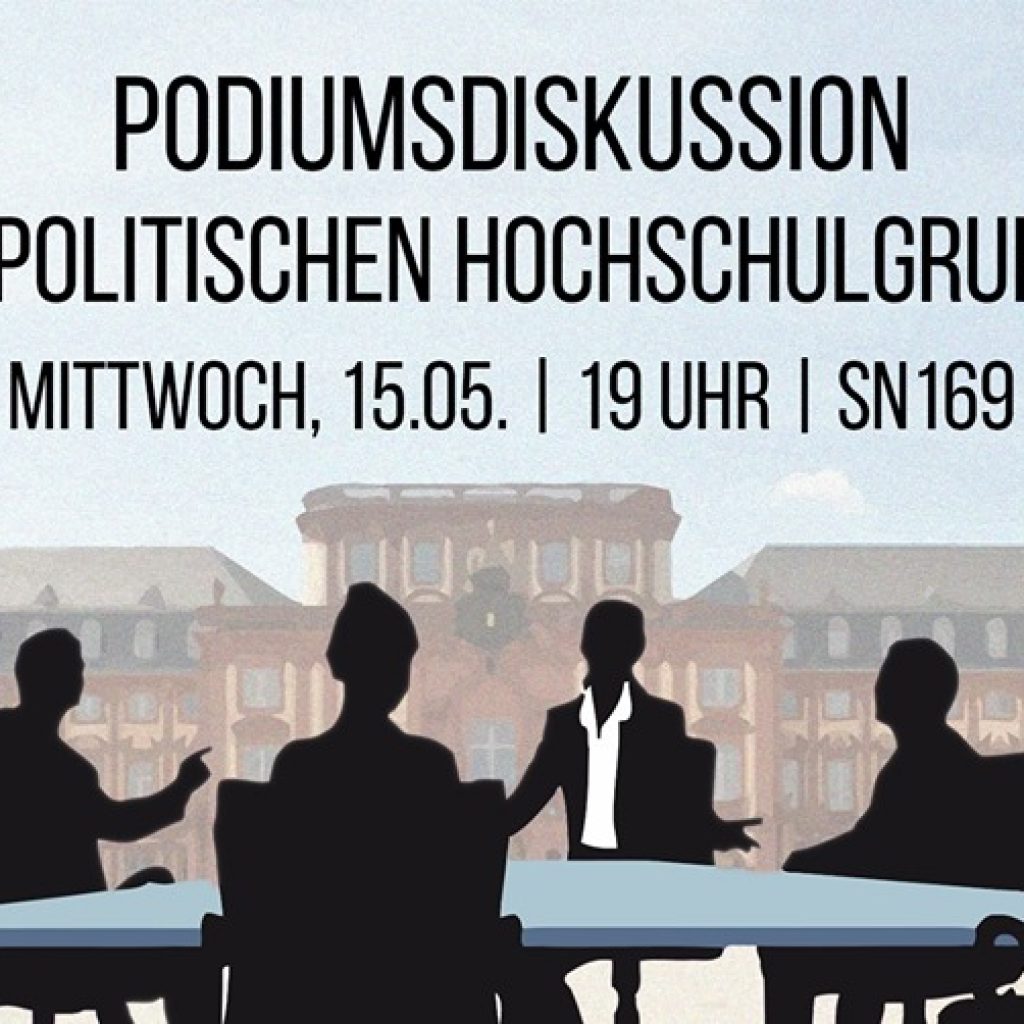 Podiumsdiskussion der politischen Hochschulgruppen 2019
